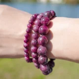 Ruby Crystal Stretch Bracelet