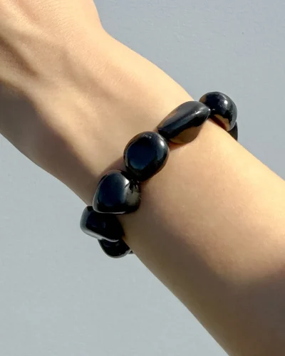 Shungite Medium Tumbled Bracelet