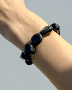 Shungite Medium Tumbled Bracelet