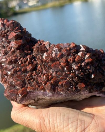 Thunder Bay Amethyst Hematite Purple Amethyst Cluster