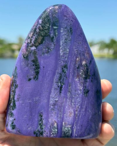 Large Charoite Freefrom Crystal 4″ 2.3 pounds