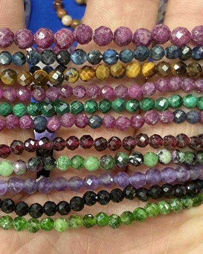 4mm Faceted Stretch Bracelets