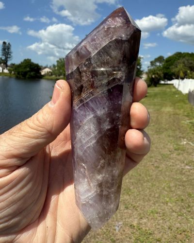 Super Seven Melody Stone Double Terminated Point Wand 5.5″