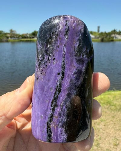 Charoite Freeform Crystal 3″ 296 grams