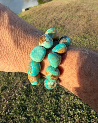 Number Eight Mine (Nevada) Turquoise Bracelet